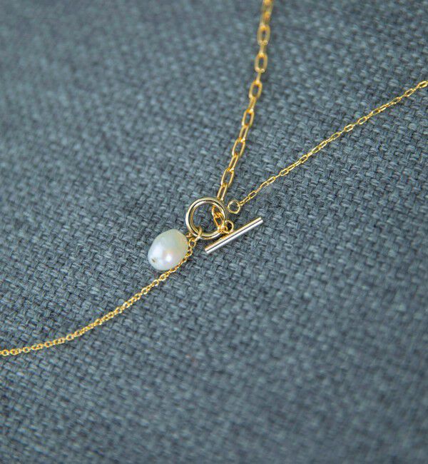 quaranciel「quaranciel: ワントップ 淡水パール マンテルチェーン ロング ネックレス」|ネックレス|