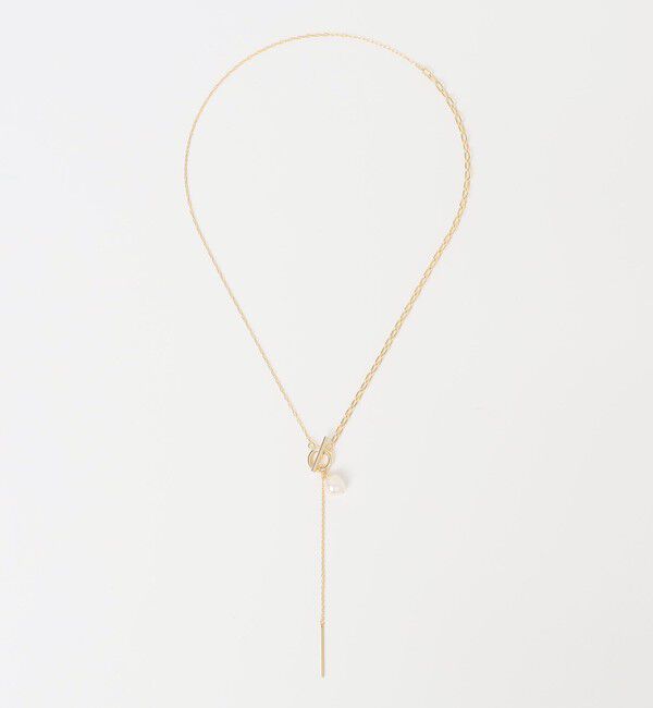 quaranciel「quaranciel: ワントップ 淡水パール マンテルチェーン ロング ネックレス」|ネックレス|