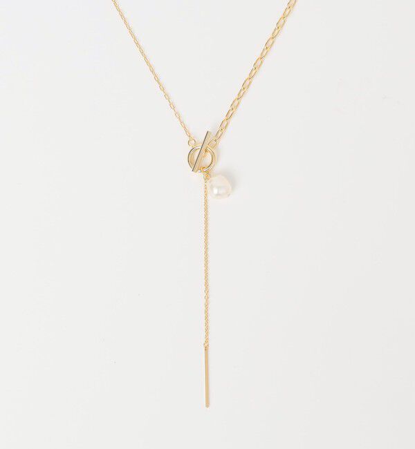 quaranciel「quaranciel: ワントップ 淡水パール マンテルチェーン ロング ネックレス」|ネックレス|