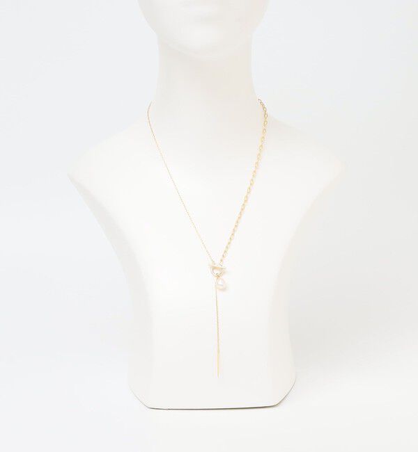 quaranciel「quaranciel: ワントップ 淡水パール マンテルチェーン ロング ネックレス」|ネックレス|