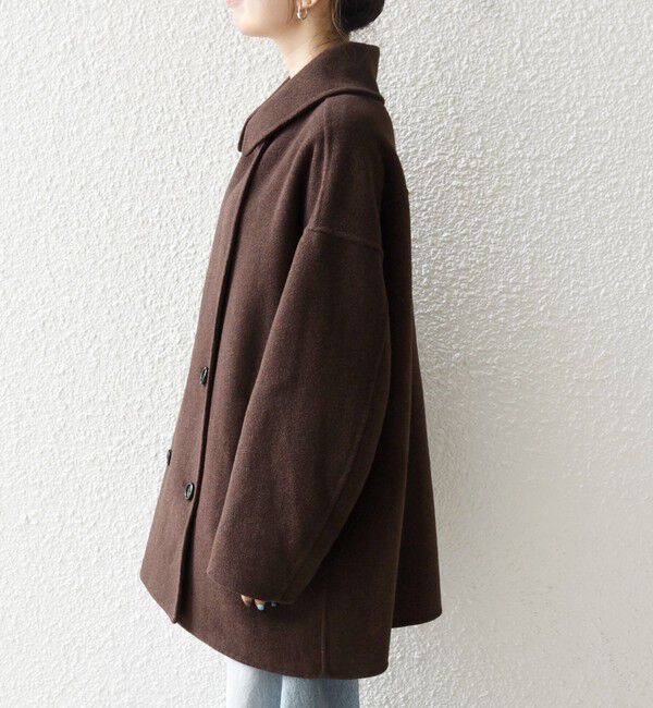 SHIPS any「《一部追加予約》SHIPS any: リバー ダブル テーラード ミドル コクーン コート」|その他|