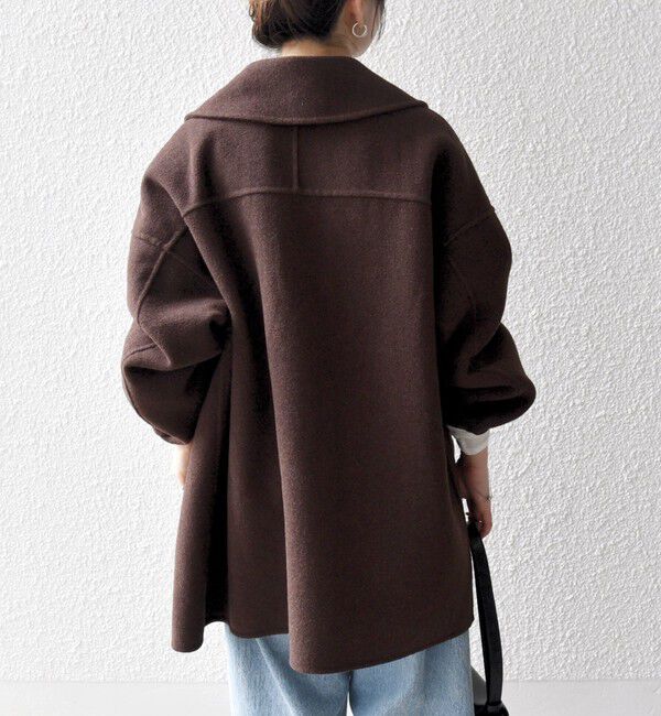 SHIPS any「《一部追加予約》SHIPS any: リバー ダブル テーラード ミドル コクーン コート」|その他|