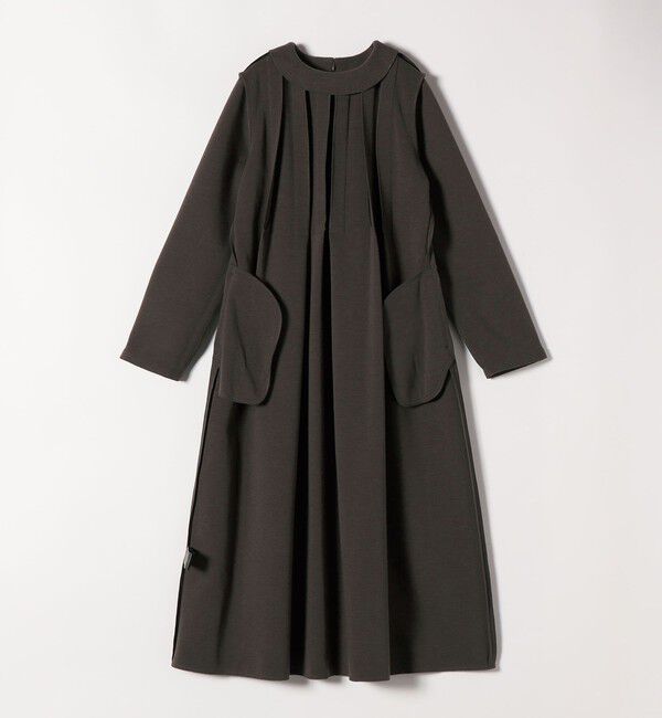 SHIPS any「SHIPS any: エア ニードル クルーネック タック フレア ワンピース」|ワンピース|