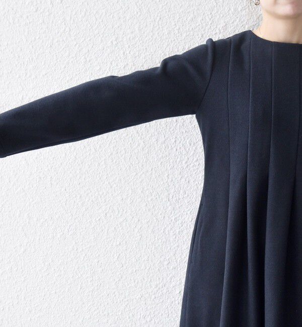 SHIPS any「SHIPS any: エア ニードル クルーネック タック フレア ワンピース」|ワンピース|