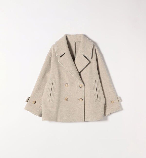 SHIPS any: カシミヤ ミックス テーラード ショート Pコート（SHIPS