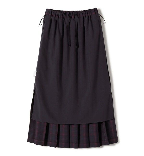 SHIPS Colors 「SHIPS Colors:チェック ワイド プリーツ スカート」|スカート|