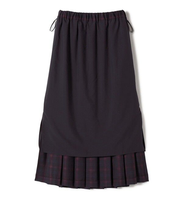 SHIPS Colors 「SHIPS Colors:チェック ワイド プリーツ スカート」|スカート|