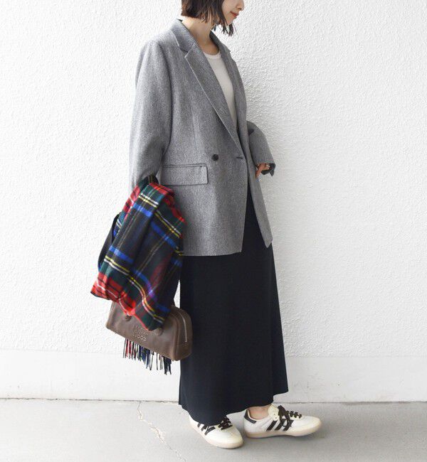 SHIPS for women「〈手洗い可能〉ウール 調 合繊 ダブル ジャケット」|テーラードジャケット|