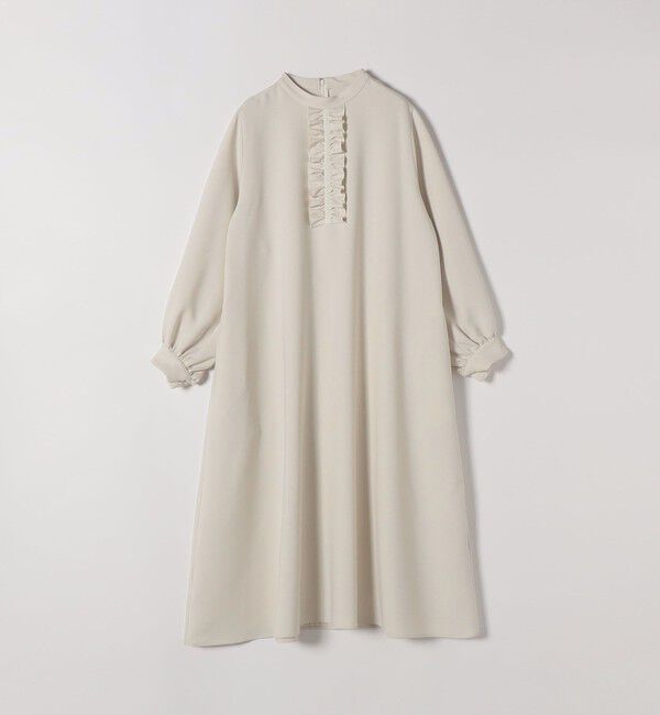 SHIPS any「《追加予約》SHIPS any:〈洗濯機可能〉ダブルクロス フリル パフ スリーブ ワンピース［NAVY BLUE］」|ワンピース|