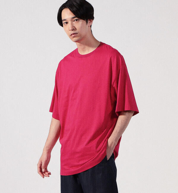 CABaN「CABaN コットン ドロップショルダークルーネックプルオーバー」|Tシャツ・カットソー|