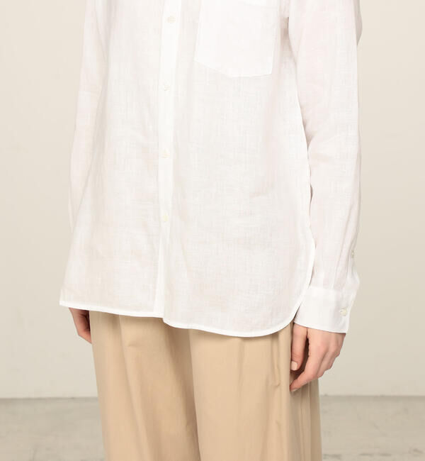GALERIE VIE「リネンレギュラーカラーシャツ」|シャツ・ブラウス|