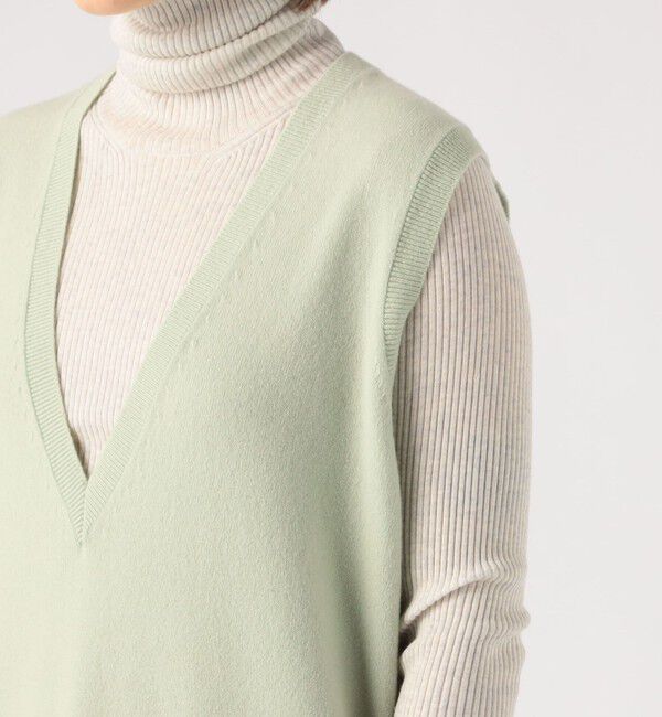 GALERIE VIE「スーパーファインウール Vネックベスト」|ニット・セーター|