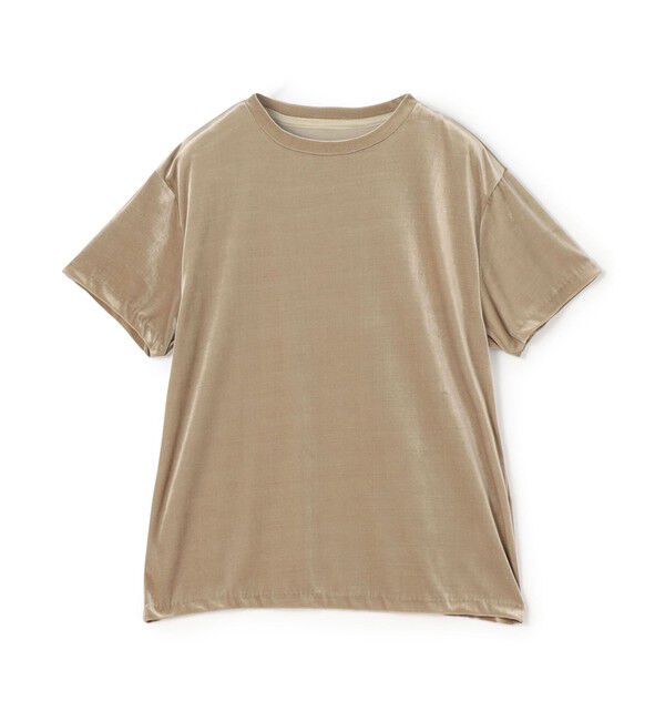 BACCA「inner piece ベロアジャージーTシャツ」|Tシャツ・カットソー|41 ライトベージュ