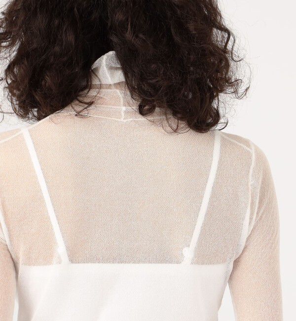 CABaN「コットンナイロン シアータートルネックプルオーバー」|ニット・セーター|