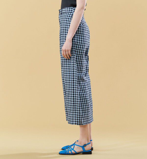 GALERIE VIE「リネンキュプラコンパクト ワイドクロップドパンツ」|その他|