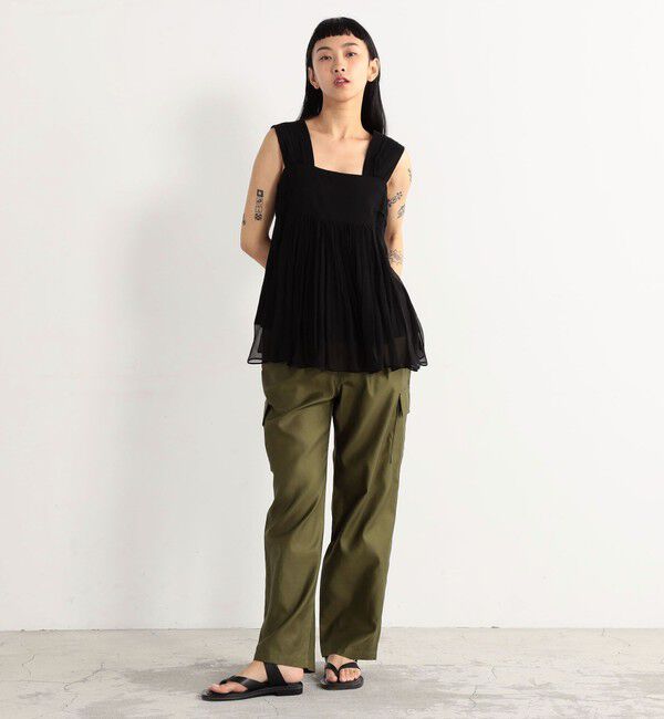 Edition「シルク ヨウリュウノースリーブブラウス」|シャツ・ブラウス|