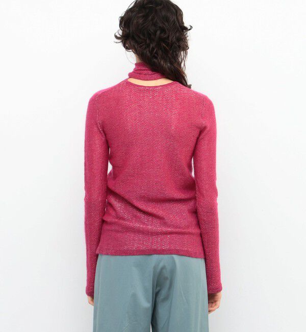 BACCA「モヘヤラメラッピングニットブラウス」|ニット・セーター|