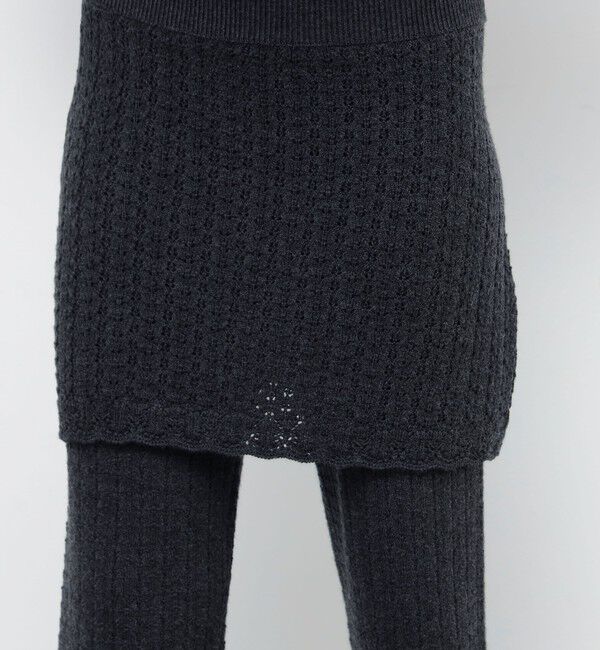 BACCA「ウールレースニットミニスカート」|スカート|
