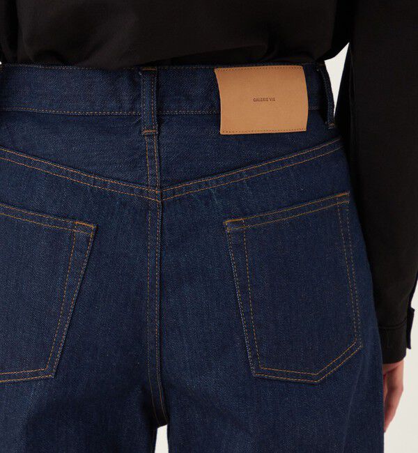 GALERIE VIE「セルヴィッチデニム テーパードパンツ」|デニム|