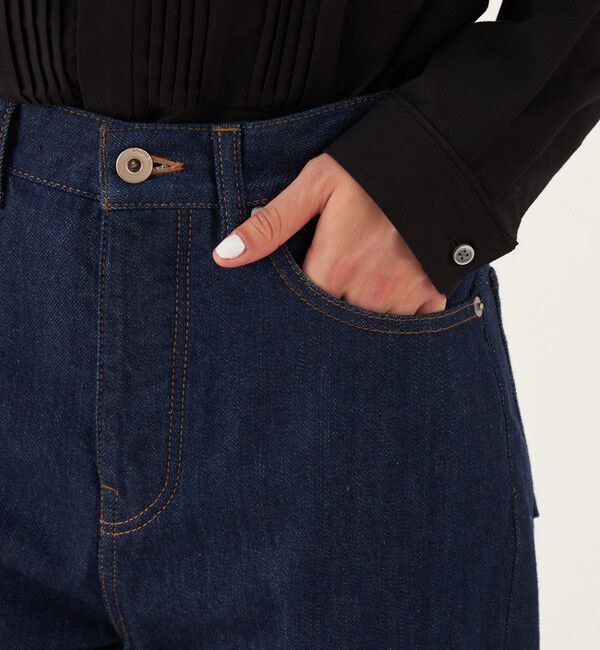 GALERIE VIE「セルヴィッチデニム テーパードパンツ」|デニム|