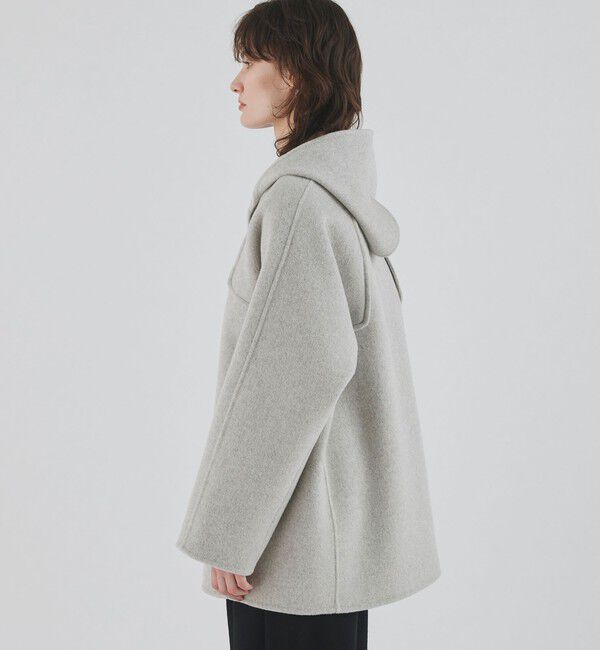 ウールカシミヤダブルフェイス フーデットコート（GALERIE VIE