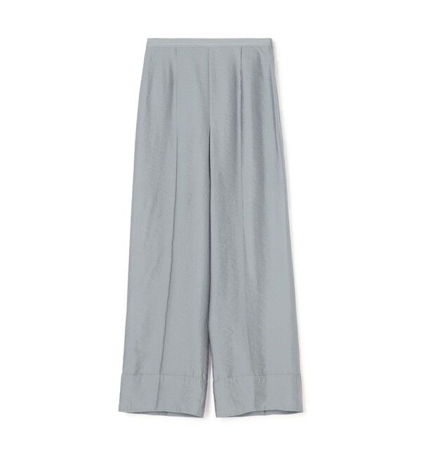 BACCA「オーガンジーレーヨン ワイドパンツ」|チノ|63 ライトブルー