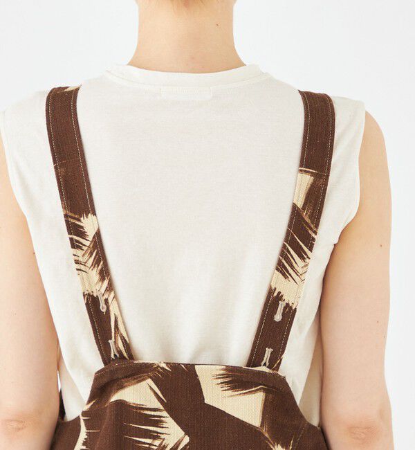 MACPHEE「コットンリネンプリペラ サロペット」|オールインワン|