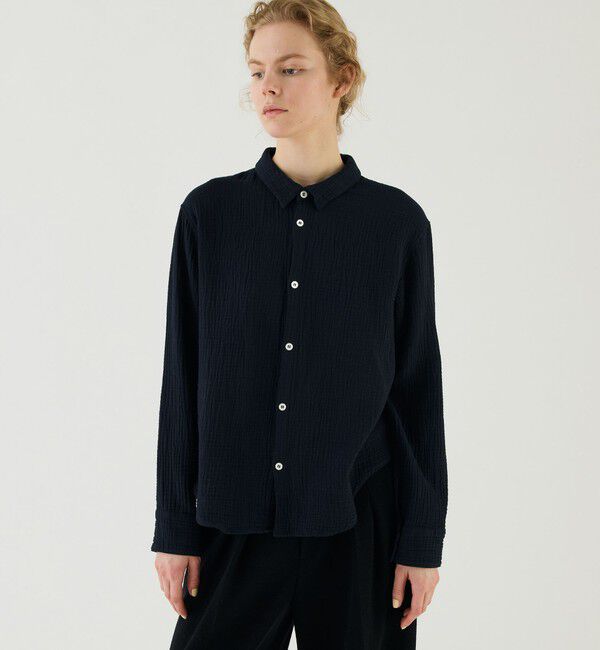 GALERIE VIE「ダブルガーゼ コンパクトボーイズシャツ」|シャツ・ブラウス|