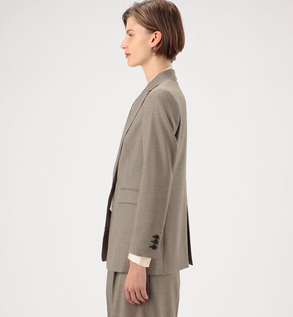 TOMORROWLAND collection「ブラウニーガンクラブチェック シングル1Bジャケット」|テーラードジャケット|