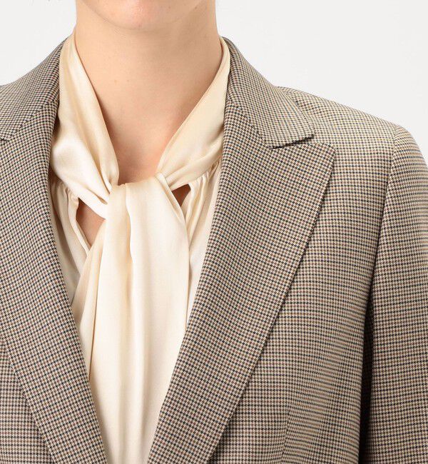 TOMORROWLAND collection「ブラウニーガンクラブチェック シングル1Bジャケット」|テーラードジャケット|