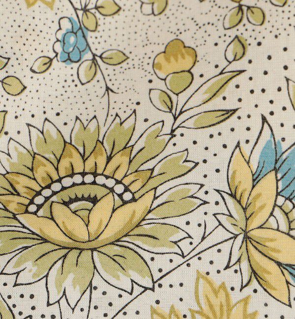 SOULEIADO「コットンボイルプリント ショートブラウス」|シャツ・ブラウス|