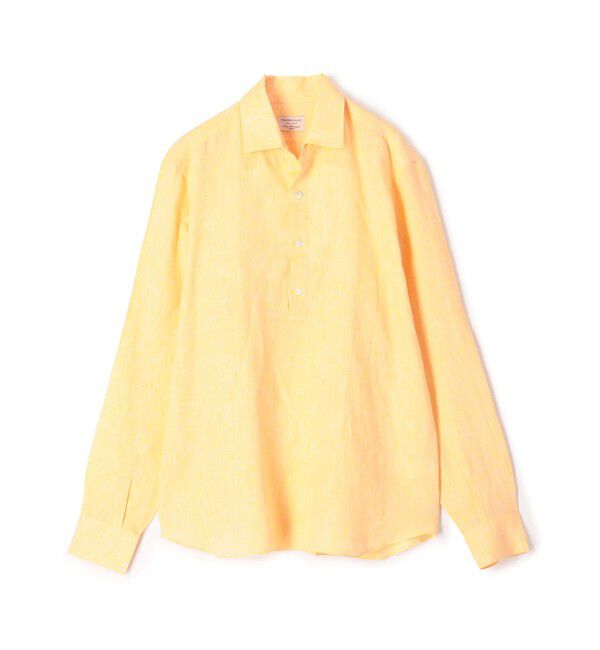 TOMORROWLAND BUYING WEAR「Maria Santangelo リネン ワンピースカラー プルオーバーシャツ」|シャツ・ブラウス|25 イエロー