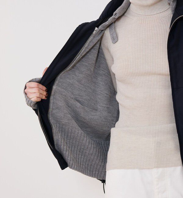 GALERIE VIE「ナイロンシルクタフタ トラックジャケット」|ブルゾン・スタジャン|