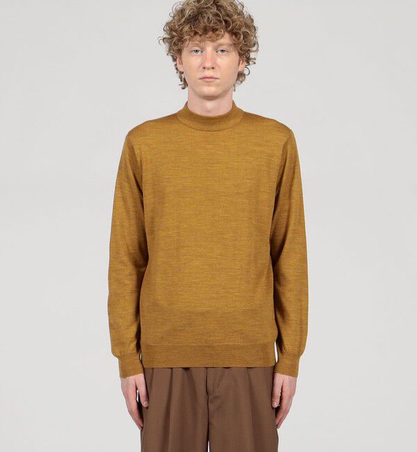 TOMORROWLAND MENS「TOMORROWLAND tricot スーパーファインメリノウール モックネックプルオーバー S-WOOL」|ニット・セーター|
