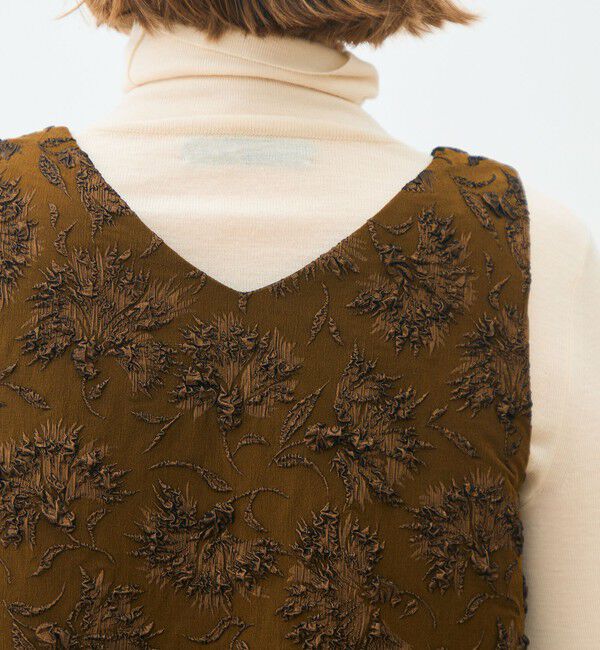 TOMORROWLAND collection「フローラビーストレッチ トラペーズジレ」|ベスト・ジレ|