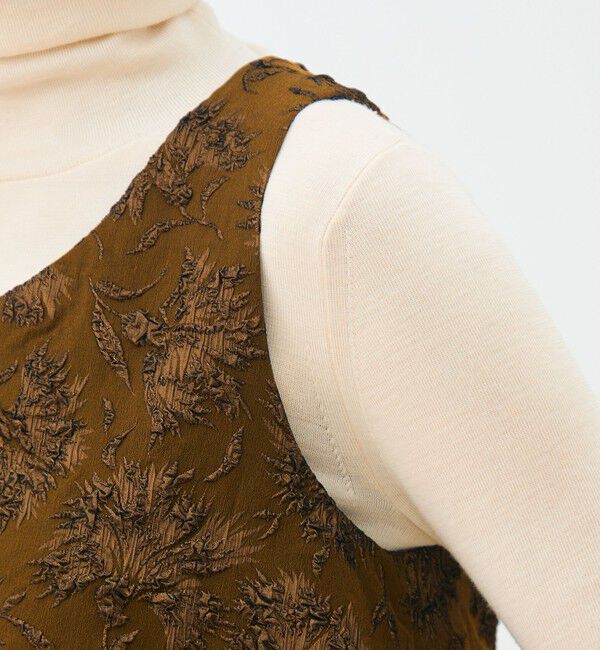 TOMORROWLAND collection「フローラビーストレッチ トラペーズジレ」|ベスト・ジレ|