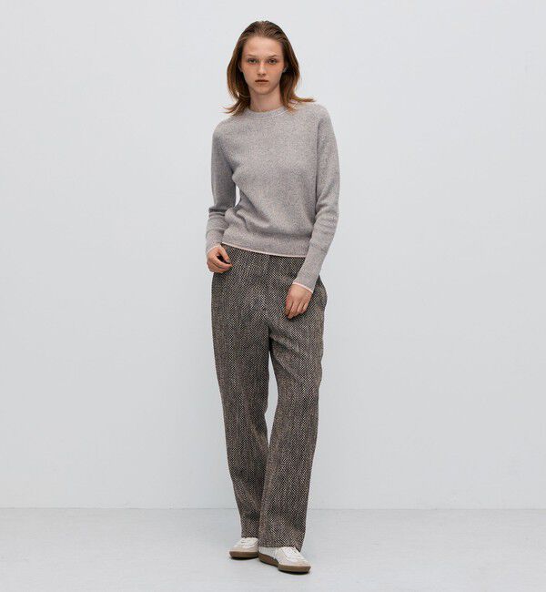 BACCA「ラメウール ベーシックプルオーバーニット」|ニット・セーター|