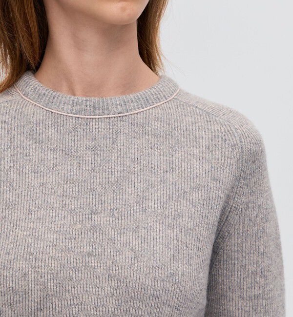 BACCA「ラメウール ベーシックプルオーバーニット」|ニット・セーター|