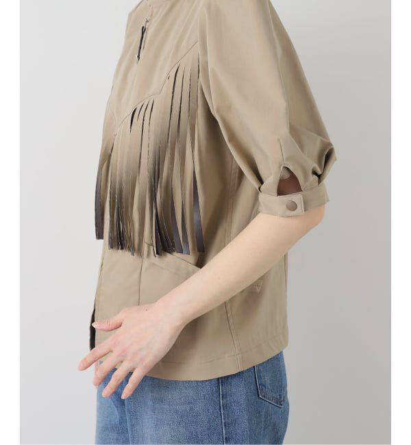  「TOGA PULLA TWILL FRINGE BLOUSE TP261-FJ226：ブラウス」|シャツ・ブラウス|