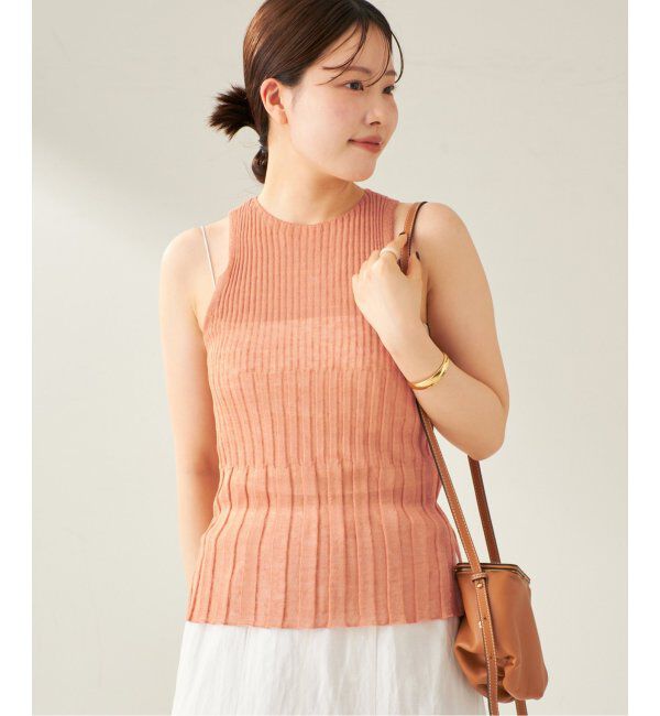 Plage「ENRICA / エンリカ SHEER RIB ノースリーブ」|ニット・セーター|