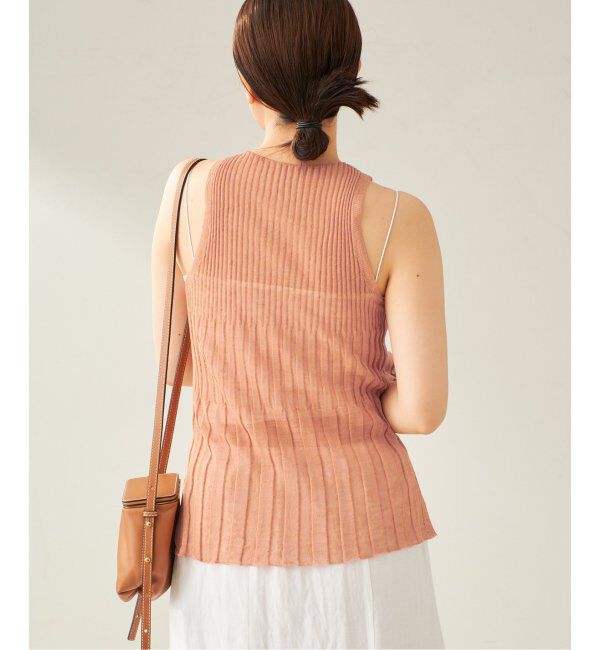 Plage「ENRICA / エンリカ SHEER RIB ノースリーブ」|ニット・セーター|