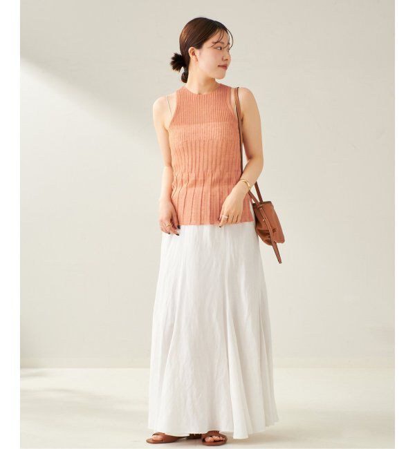 Plage「ENRICA / エンリカ SHEER RIB ノースリーブ」|ニット・セーター|