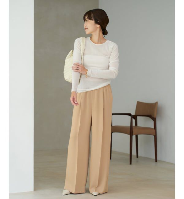 Plage「les Tendre easy care スラックス」|スラックス|