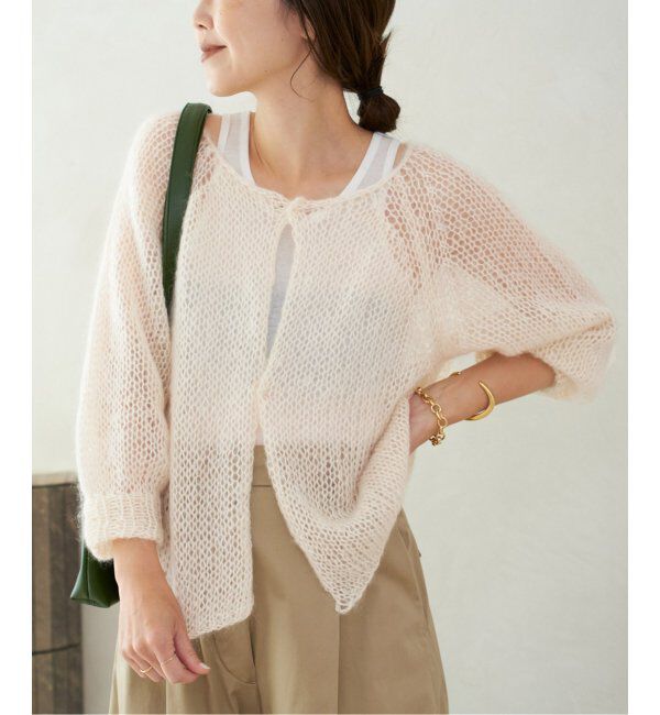 Plage「シルクモヘヤ mix HAND ニット」|ニット・セーター|ホワイト