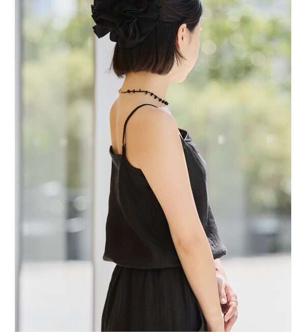 IENA LA BOUCLE「IENA LA BOUCLE リネンブロードバイヤスキャミソール」|キャミソール|