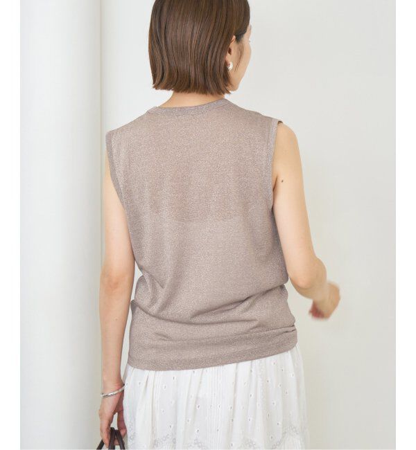 IENA「ラメ ノースリーブ」|Tシャツ・カットソー|