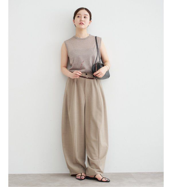 IENA「ラメ ノースリーブ」|Tシャツ・カットソー|