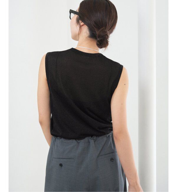 IENA「ラメ ノースリーブ」|Tシャツ・カットソー|