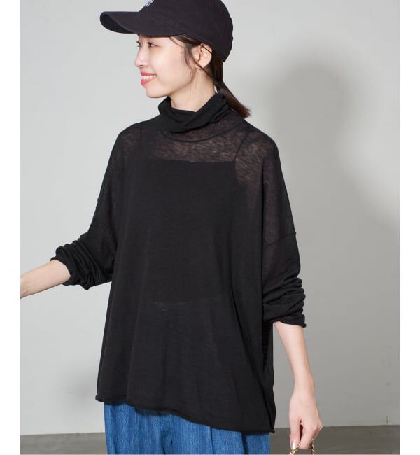SLOBE IENA「スイビワイドシルエットタートルプルオーバー」|ニット・セーター|