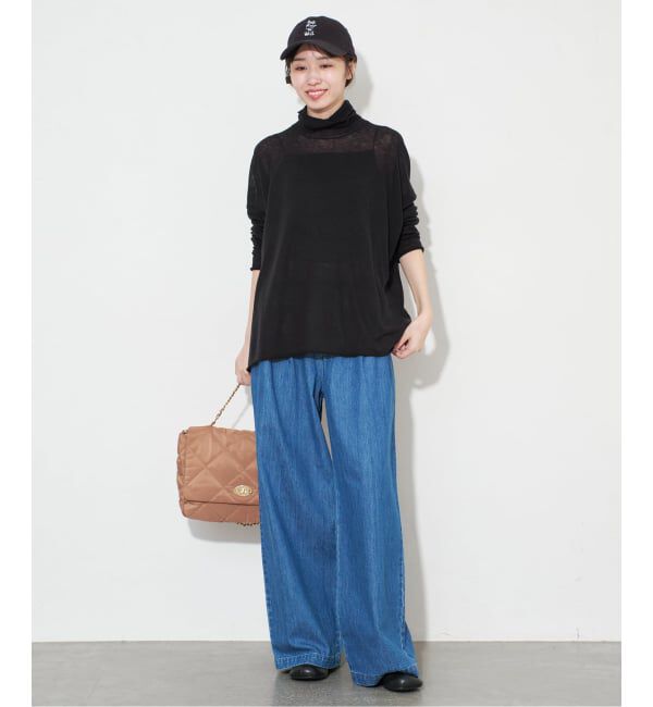 SLOBE IENA「スイビワイドシルエットタートルプルオーバー」|ニット・セーター|